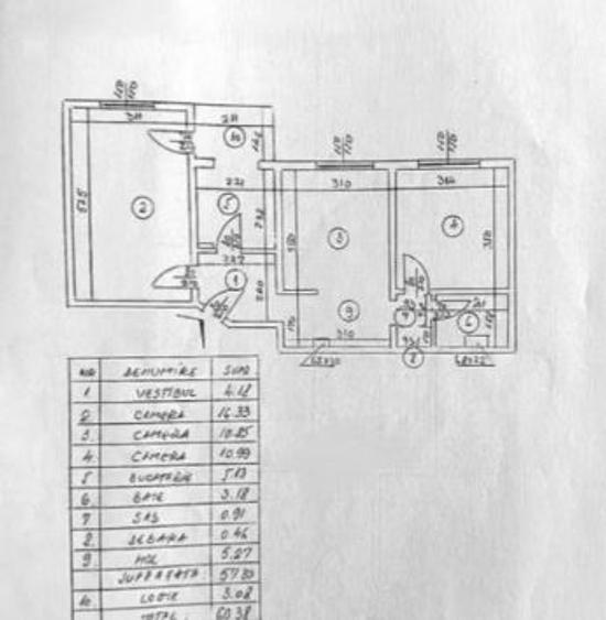 Apartament 3 Camere,Giulesti,bl.1977,reabilitat,Amenajat,loc parcare,mobilat