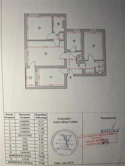 Apartament de 4 camere metrou Nicolae Grigorescu parc A.I.Cuza