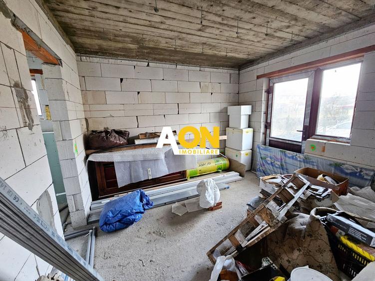 Casă S+P+1 la roșu, 5 camere, teren 500 mp, Ampoi 3, Alba Iulia