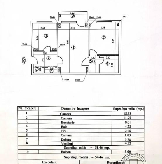 Apartament 2 camere | 6min M Timpuri Noi | Centrala proprie | Parcare