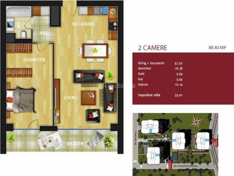 Apartament 2 camere In City/ Parcare - 10