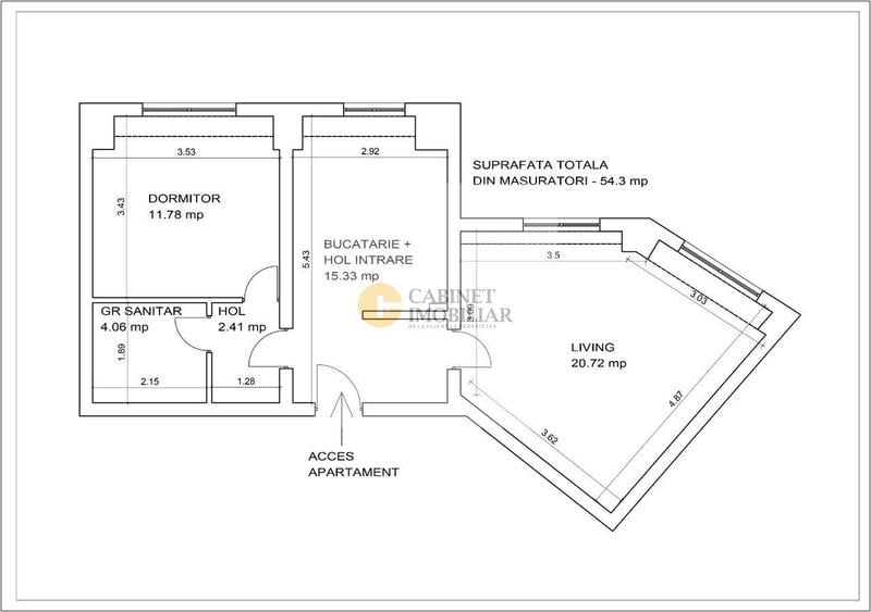 2 camere I Calea Calarasilor I Etaj 1 I 2004
