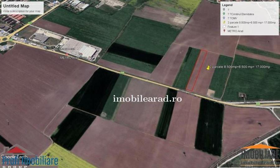 Teren intravilan 17.000 mp la Centura intre Metro si 6 Vanatori