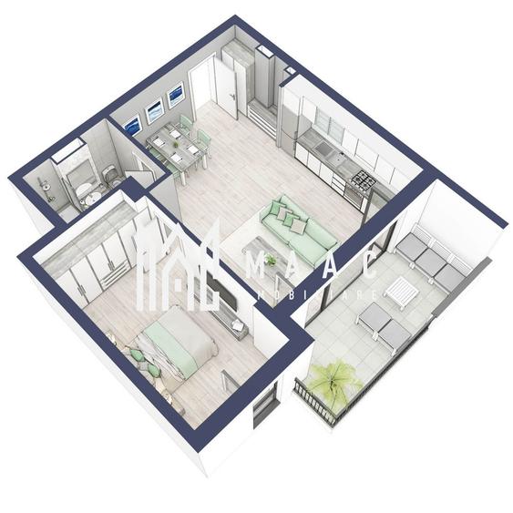 Apartament 2 camere | Etaj 3 | Balcon 10.7 mp | Turnisor