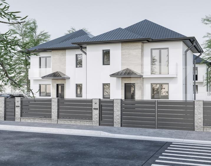 Duplex modern 4 camere | 108 mp utili | Teren 250 mp | 3 băi | 2 parcări