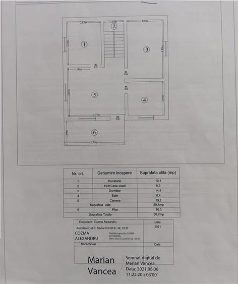 Dumbrava com. Ciurea Vila P+M Su=120mp Teren 300mp toate utilitatile