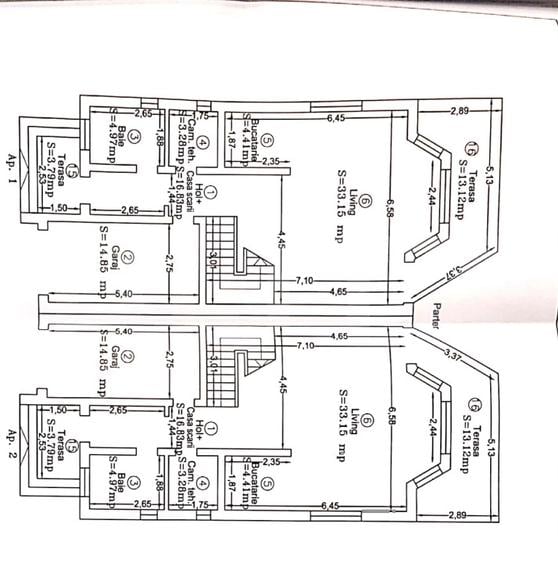 Duplex modern cu 3 dormitoare și spații generoase