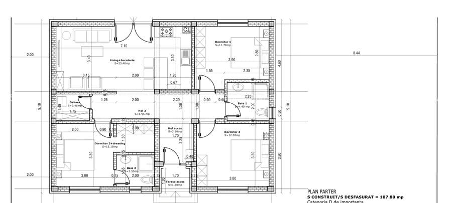 FARA COMISIOANE casa cu 4 camere 2 bai pe 400mp regim P+pod si terasa la cheie - 18