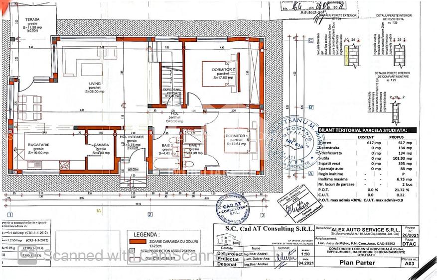 Casa Individuala 3 camere 102mp Teren 617mp Front 34m  Jucu de Mijloc - 2