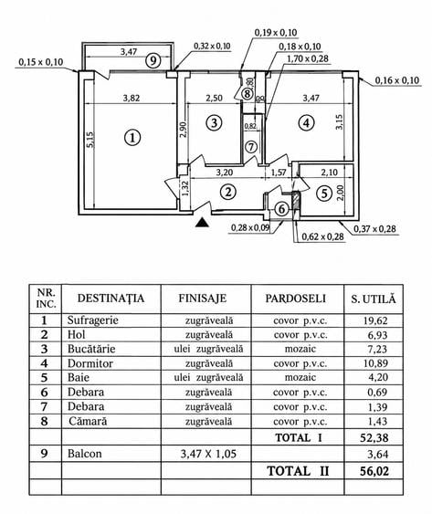 Tineretului – Parc • 2 camere decomandat • 56 mp • 8 min metrou