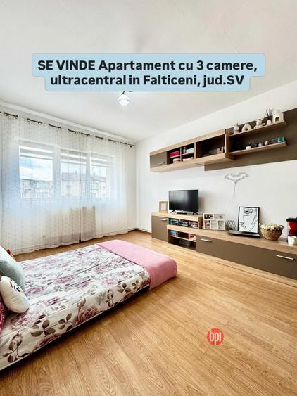 SE VINDE apartament 3 camere, decomandat, ultracentral, in Falticeni, jud.SV