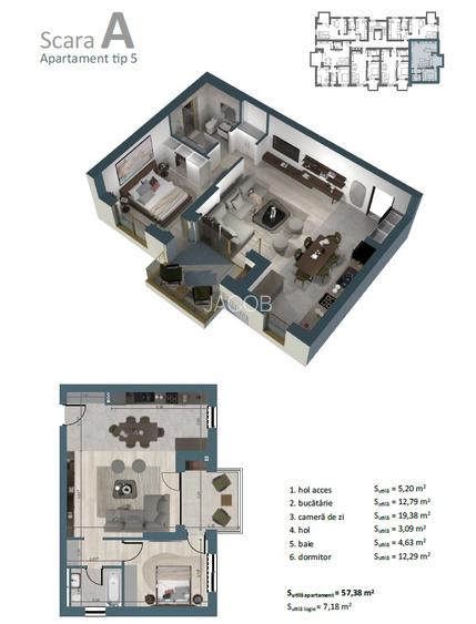 Liniște și acces controlat:Apartament 2 Camere în Ansamblul Alexandrescu5 Mehala - 10