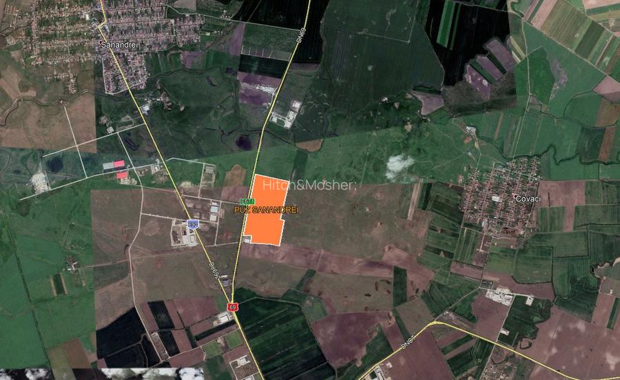 De vanzare teren logistica/industrial, coborare bretea A1 - Sanandrei, Timis - 5