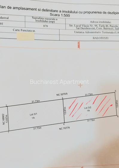 Teren Balotesti Nord Bucharest lot 440 mp cu proiect casa P+1. Investitie. - 13