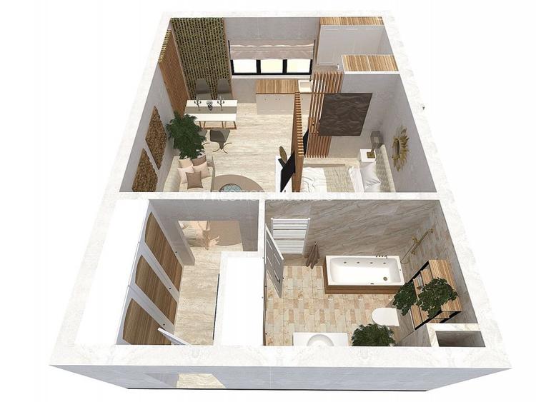 Apartament nou cu 2 camere de vanzare in Complexul Brubus -Santandrei - 10