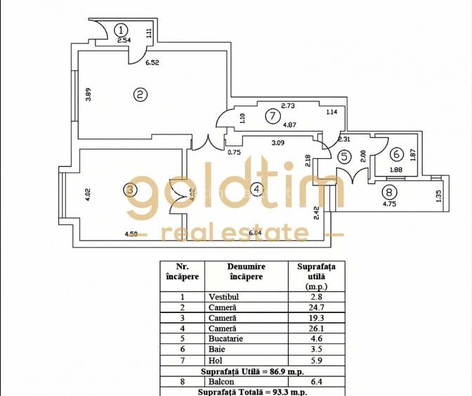 3 CAMERE 93MP SUPERB IN VILA INTERBELICA/ELEMENTE ORIGINALE/ARMENEASCA - 12