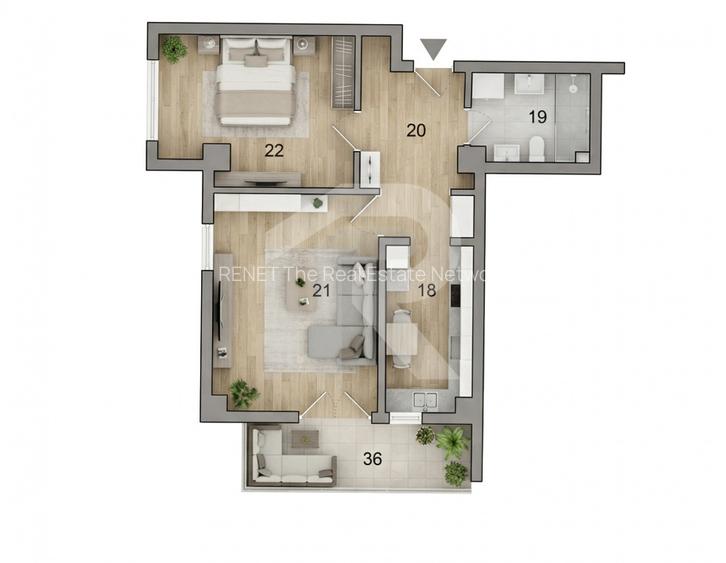 Apartament Fundeni - Dobroești, Ilfov,  Str. Doinei cu LOC PARCARE in subteran - 3