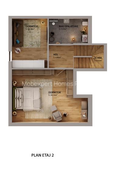 Vila tip 3 Duplex- Mobexpert Homes Pipera - 3