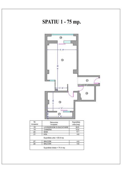 Spații moderne de birouri , suprafete 70 - 121 mp, PARCARE PROPRIE, cladire 2026 - 16