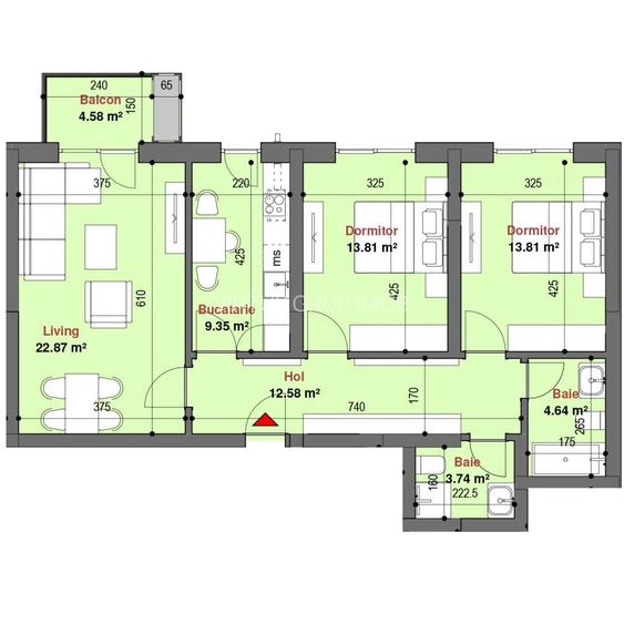 Vanzare Apartament 3 Camere Lujerului Exigent Finisat - 2