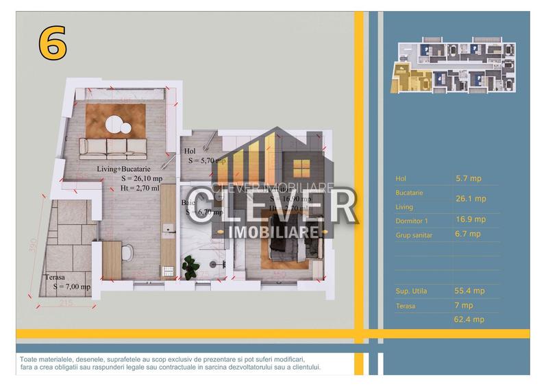 Ap 2 cam 62 mp, Comision 0%, Pallady, 12 min metrou Teclu - 2