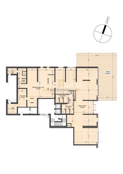 Restaurant premium, 423 mp + terasa 129 mp, parcare - Metalurgiei - 1