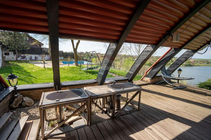 Vilă pe malul lacului, 3.000 mp, 4 corpuri, Piscină, teren Tenis - 22