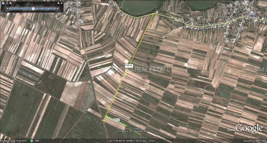 Vanzare teren 13300mp in extravilanul orasului Mihailesti, zona viitorului port - 3