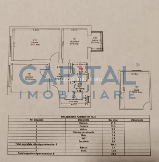 Apartament cu 2 camere decomandat Central. Comision 0! - 10