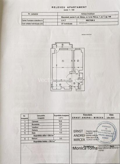 Sebastian*Decomandata*41 mp*Bloc 1987*Totul nou*Modern - 7