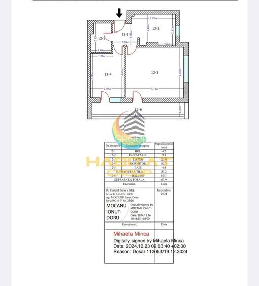 2 camere Brancoveanu Grand Arena Mutare Imediata Comision 0 - 12