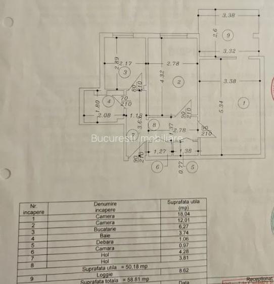 Apartament 2 Camere,Pantelimon,Delfinului,bl.1978,et.1/10,DECOMANDAT,Amenajat - 7