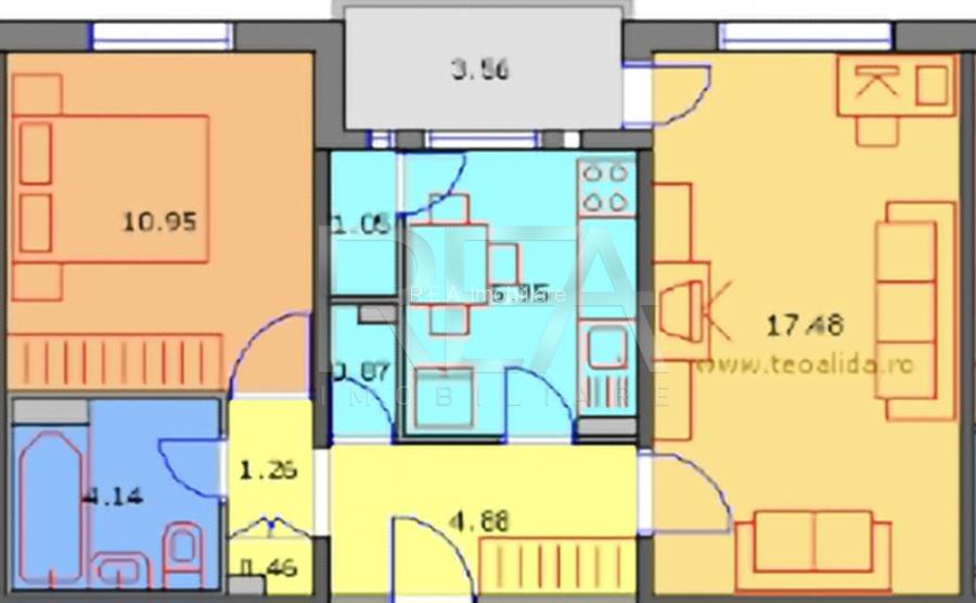 2 camere, et 4/8, 52 mp, bloc 1982-Ghencea, Str Garleni - 8