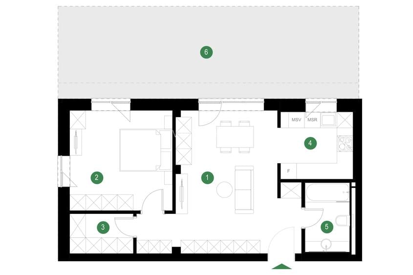 Nou! Apartament 2 camere cu grădină  Olga Gudynn - Pădurea Băneasa - zona Pipera - 1