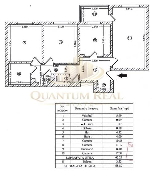 Apartament 3 camere zona Chisinau - 8