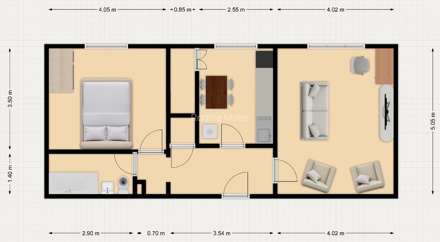 Apt. 2 camere, decomandat, 56 mp, renovat, mobilat complet, Colentina / Fundeni - 12