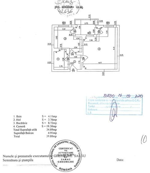 Garsoniera 7 minute metrou Lujerului, etaj 1, bloc din 1985 - 15