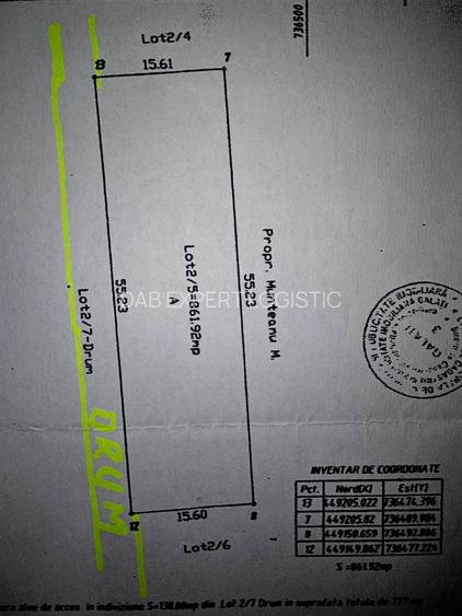 Teren INTRAVILAN cu deschidere de 28ml - 6