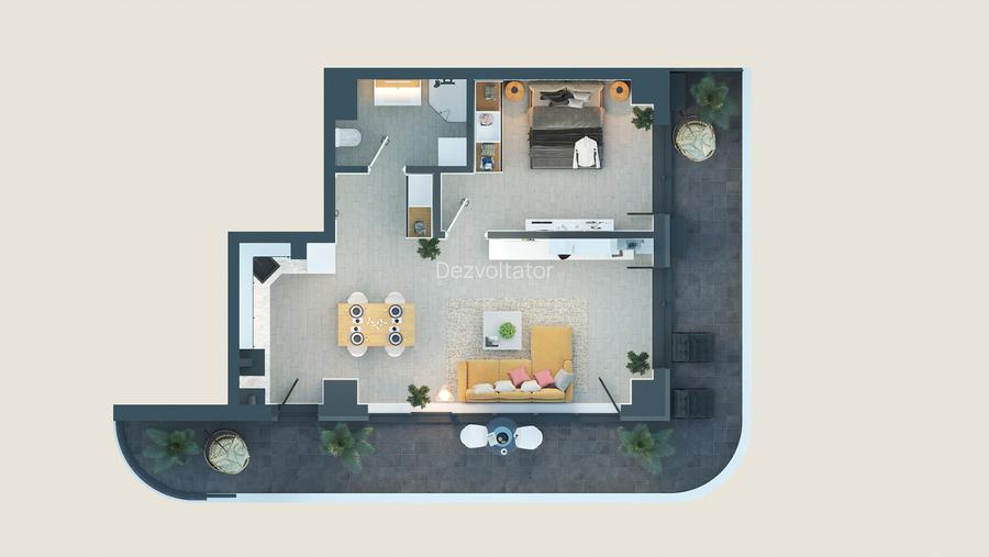 ALEZZI Odyssey: Apartament la cheie cu terasă generoasă - Mamaia Nord - 1