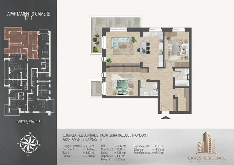 APARTAMENT 3 CAMERE 12 MIN METROU NICOLAE TECLU THEODOR PALLADY - 7