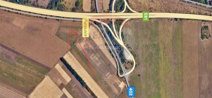 Teren 17112 mp de vanzare, A2 Fundulea, Autostrada Soarelui - 3