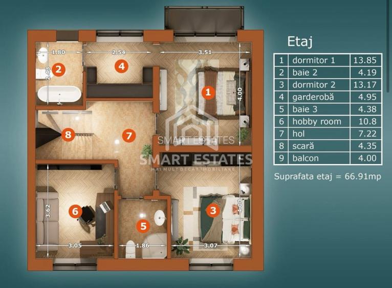Casa 5 camere 182 mp - Popesti-Leordeni - Comision 0% - 4