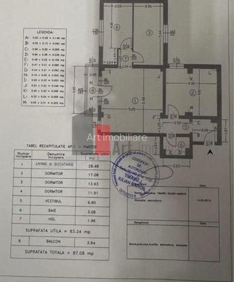 Vand Ap. 4 camere Str. Rezervelor 70 Militari Residence - 10