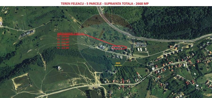 Teren de vanzare 1039 mp in Feleacu, – Panorama superba catre oras - 3