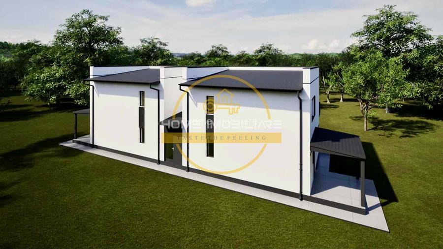 Duplex fără perete comun | 4 camere | 100 mp utili | 300 mp teren | Lunca Cetățu - 4