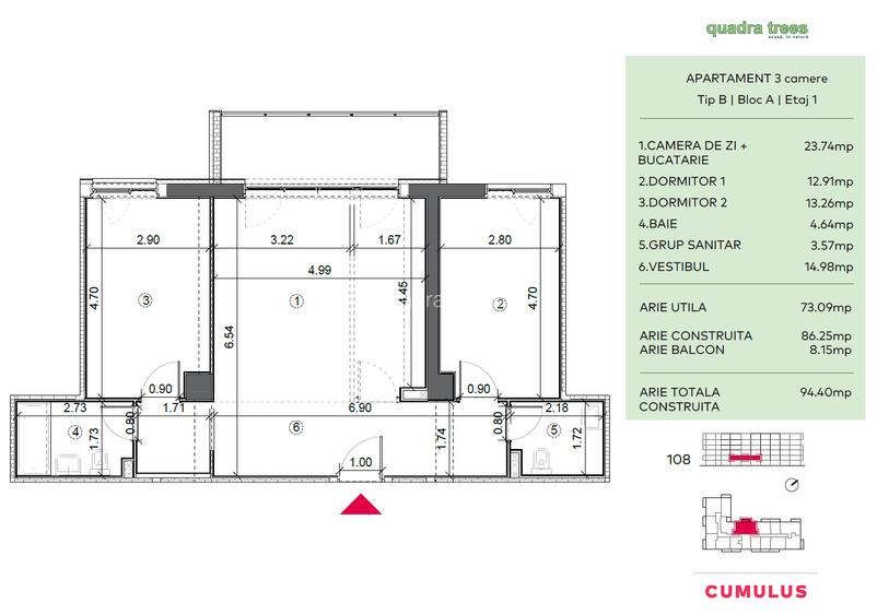 Apartament 3 camere spațios, zona Drumul Taberei / DIRECT DEZVOLTATOR - 2