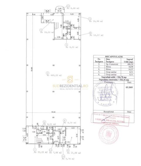Cladire pe 3 niveluri, 2.200 mp, inchiriata integral, Brancoveanu, S4 - 16