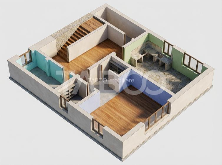 Cladire de birouri cu spatiu comercial la parter si 6 locuri parcare - 1