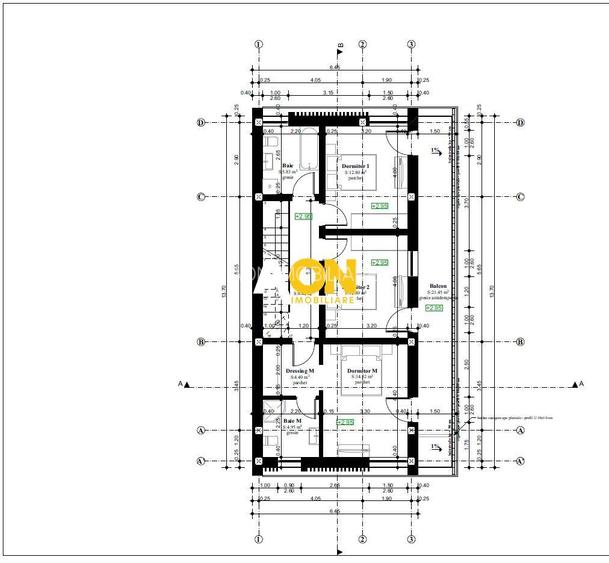 Casa moderna, 4 camere, semifinisata, 386 mp teren, zona Micesti - 2