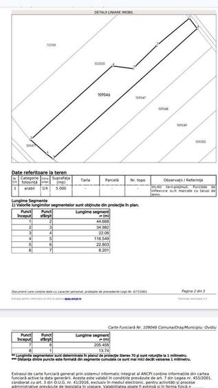 Teren intravilan cu deschidere la Drum European Ovidiu - 2
